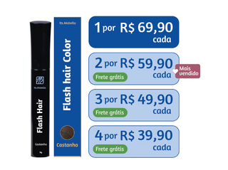 Flash hair color - Pinta fios brancos